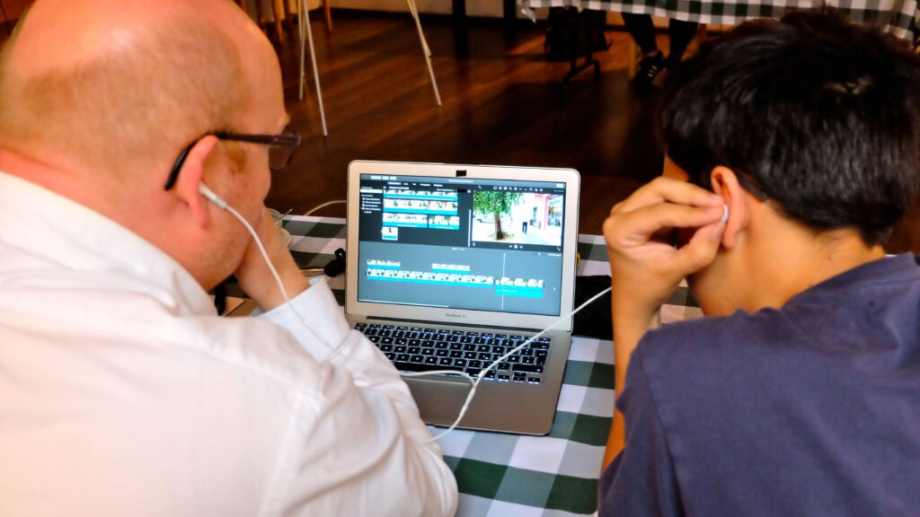 Videoschnitt im Filmkurs